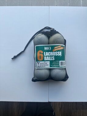 6-Pack Lacrosse Balls - White one ball off color than rest. Dicks Sports